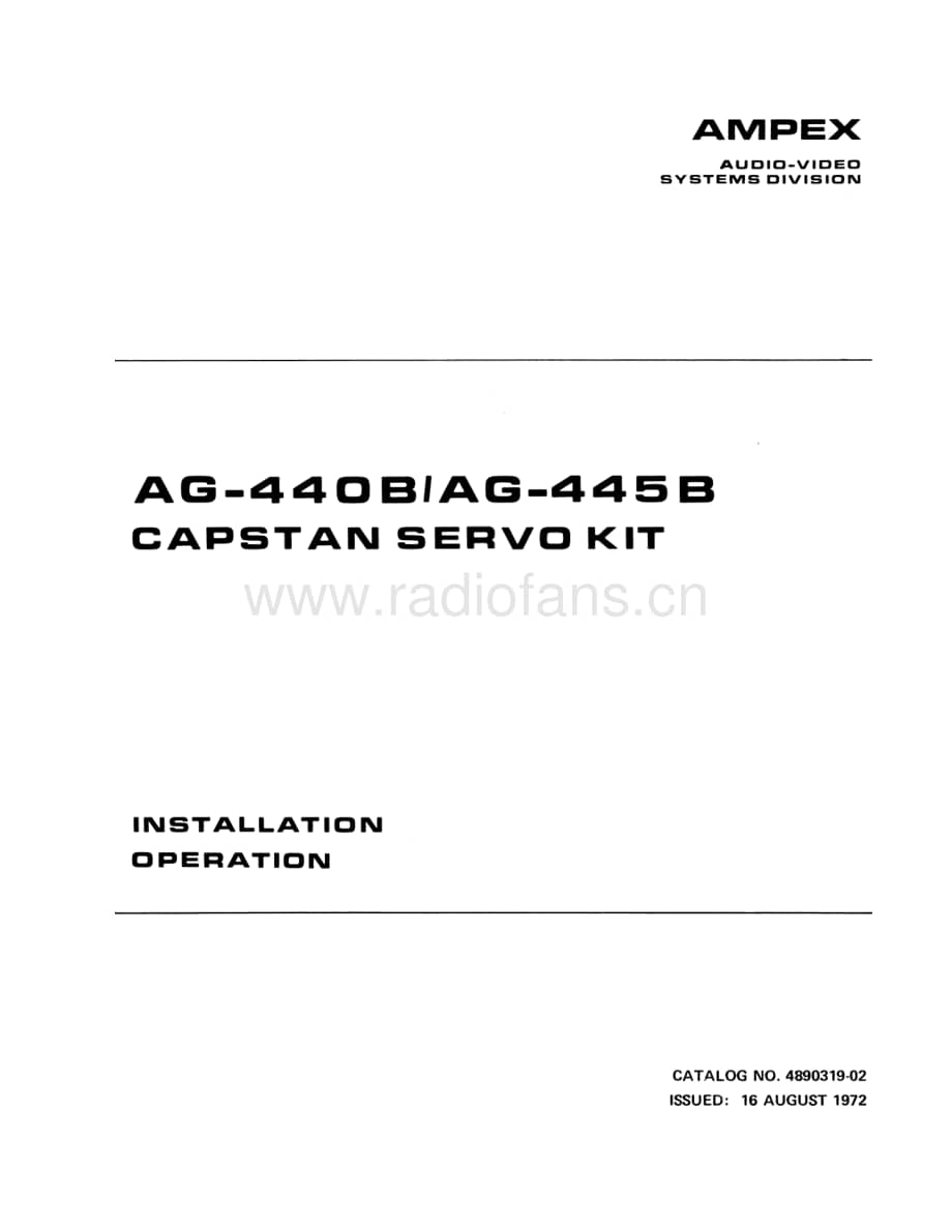 AMPEXcapstan.servo.kit 维修电路原理图.pdf