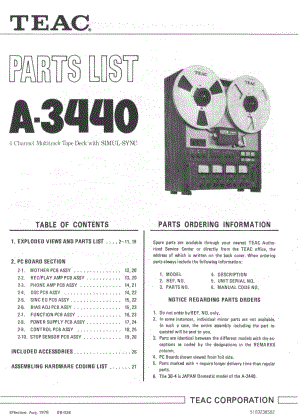 teac_a-3440-parts 维修电路原理图.pdf