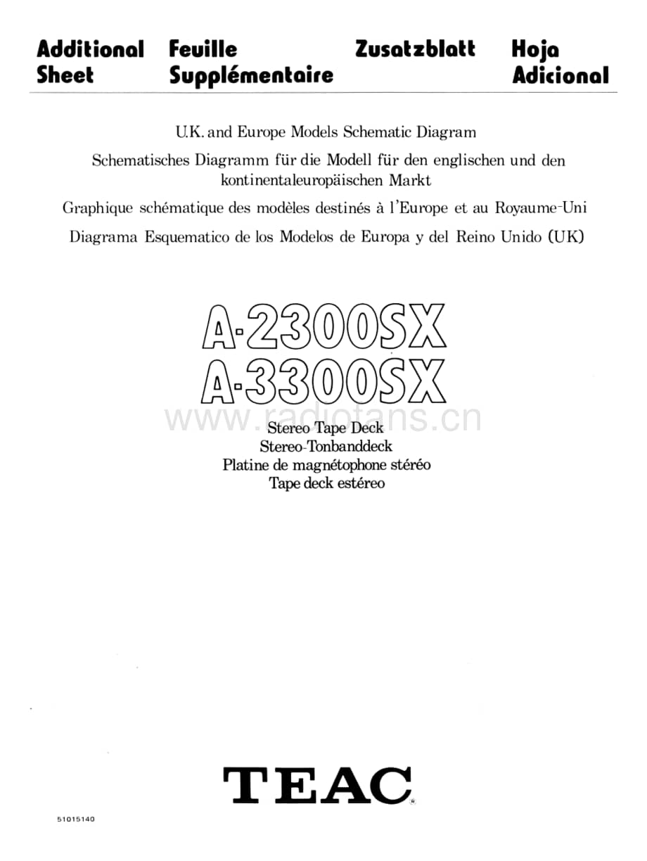 teac_a-3300sx_schematic 维修电路原理图.pdf_第1页