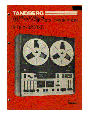 tandberg 9100x-9200xd-sm 维修电路原理图.pdf