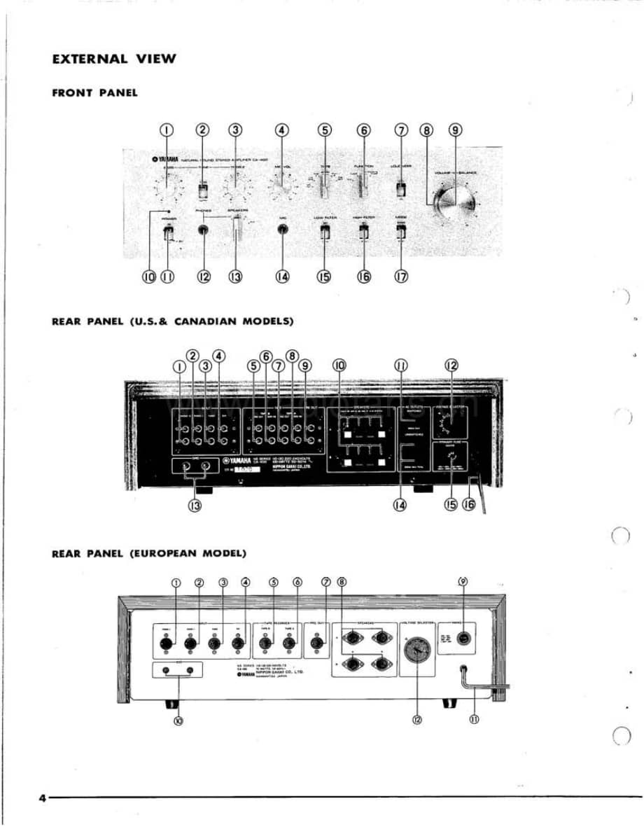 YAMAHA ca-400-sm 维修电路原理图.pdf_第3页