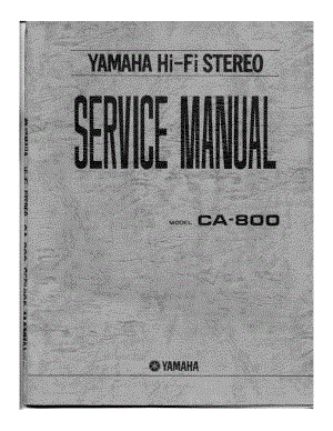 YAMAHA ca-800-sm 维修电路原理图.pdf
