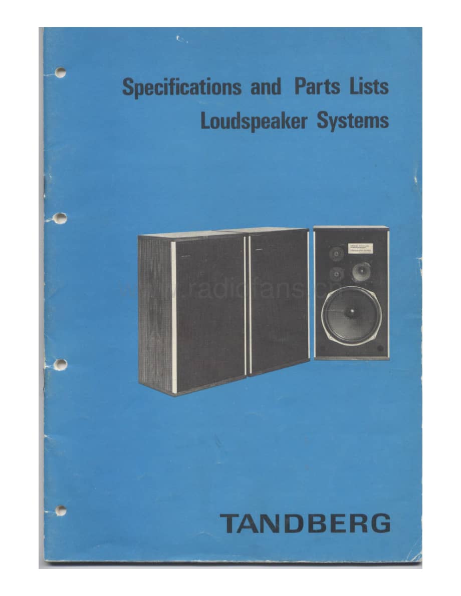 tandberg loudspeakers-schema-parts 维修电路原理图.pdf_第1页