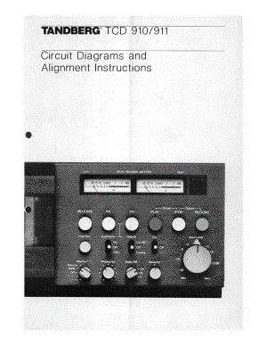 tandberg tcd-910_911-sm 维修电路原理图.pdf