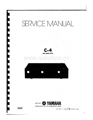 YAMAHA c-4-sm 维修电路原理图.pdf