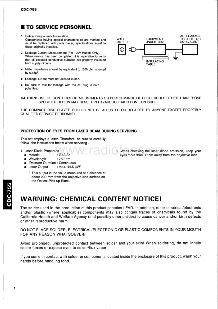 YAMAHA CDC-755 维修电路原理图.pdf_第2页