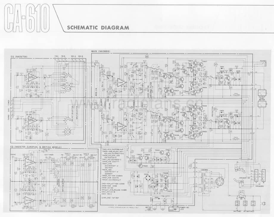 YAMAHA ca-610-s 维修电路原理图.pdf_第1页