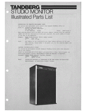 tandberg studiomonitor-parts 维修电路原理图.pdf