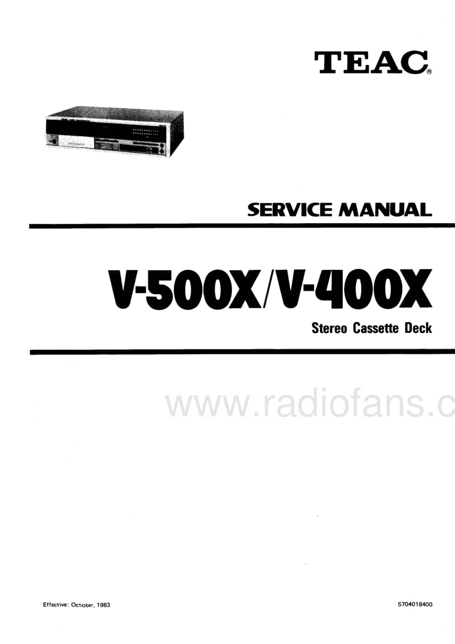 teac V-400X_500X 维修电路原理图.pdf_第1页