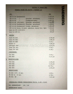 tandberg employee-price-list_1-1981 维修电路原理图.pdf