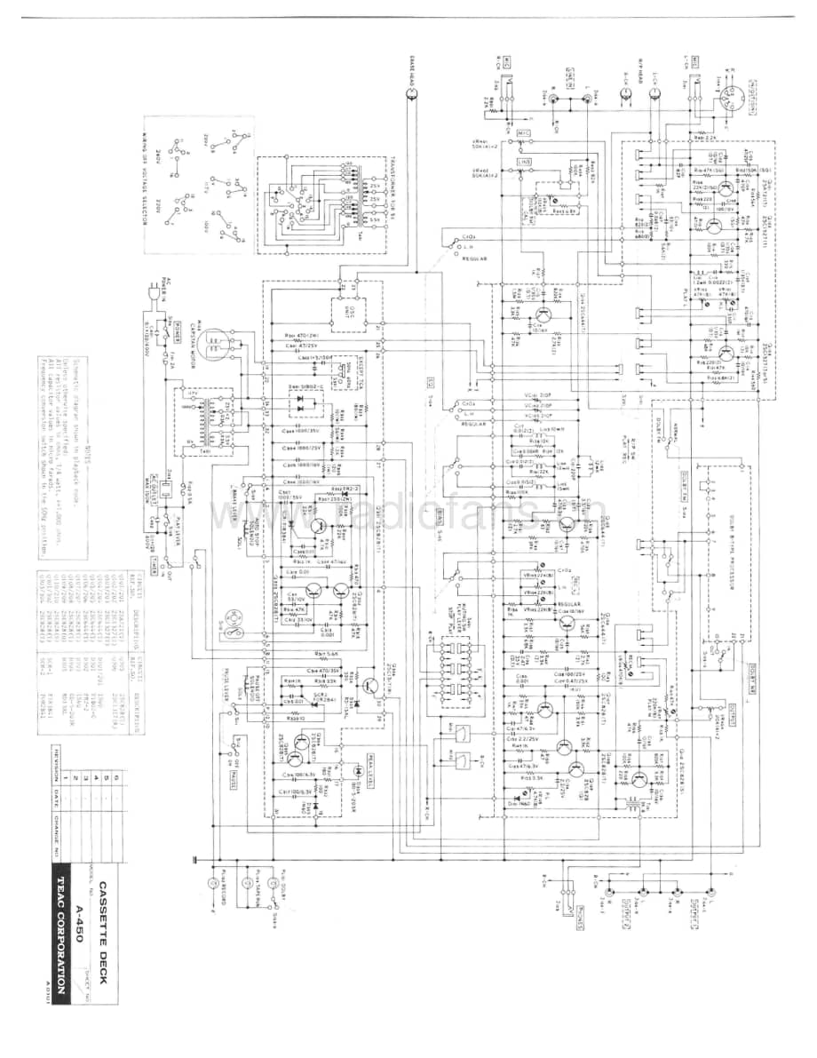 TEAC A-450-schema 维修电路原理图.pdf_第1页