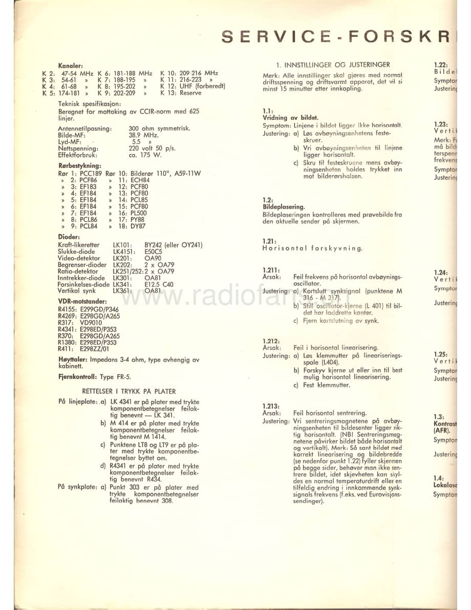 tandberg TV3 - Servisforskrift - skjema september 1962 维修电路原理图.pdf_第1页