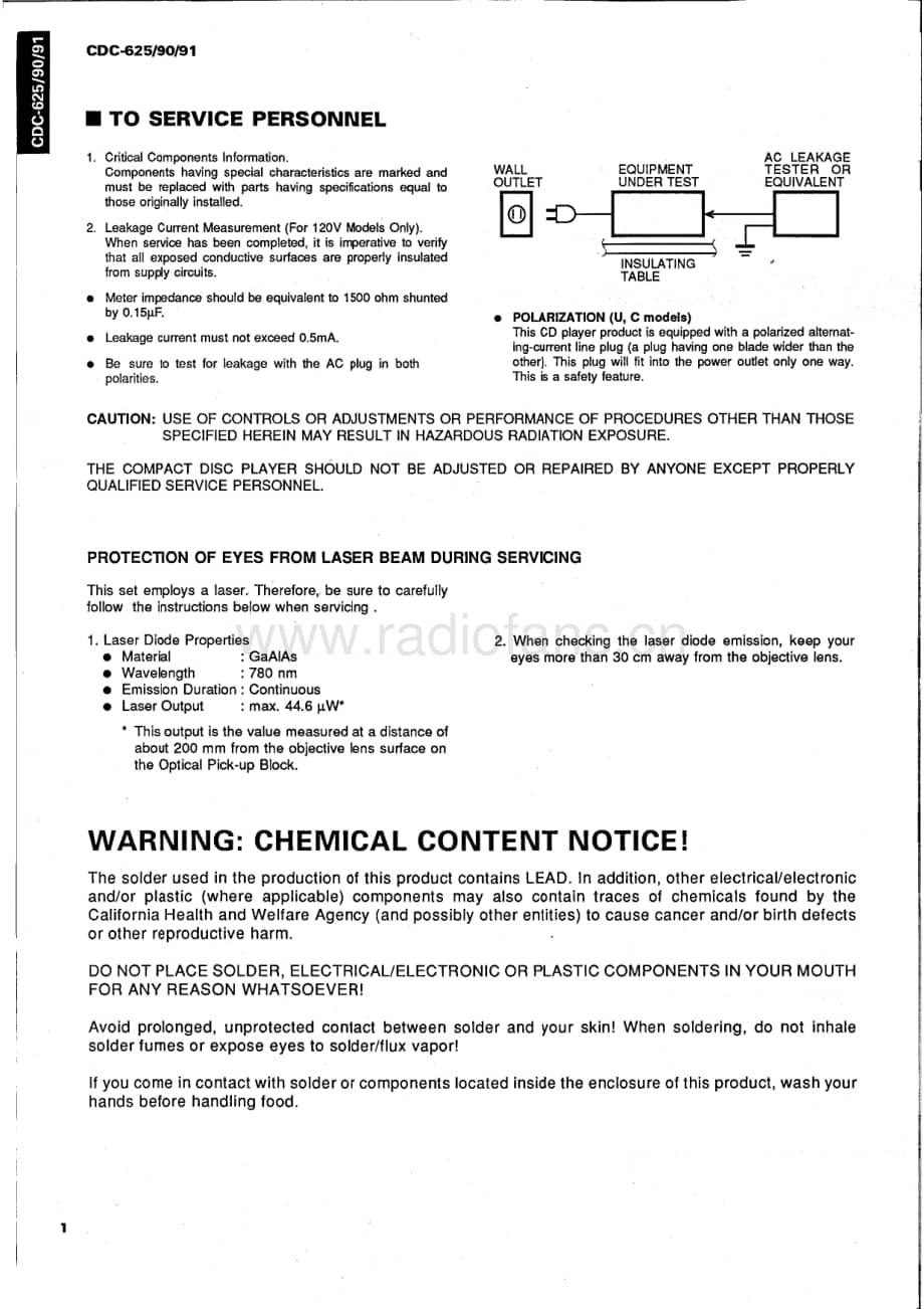 YAMAHA CDC-90_91_625 维修电路原理图.pdf_第2页