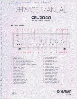 YAMAHA cr-2040-sm 维修电路原理图.pdf