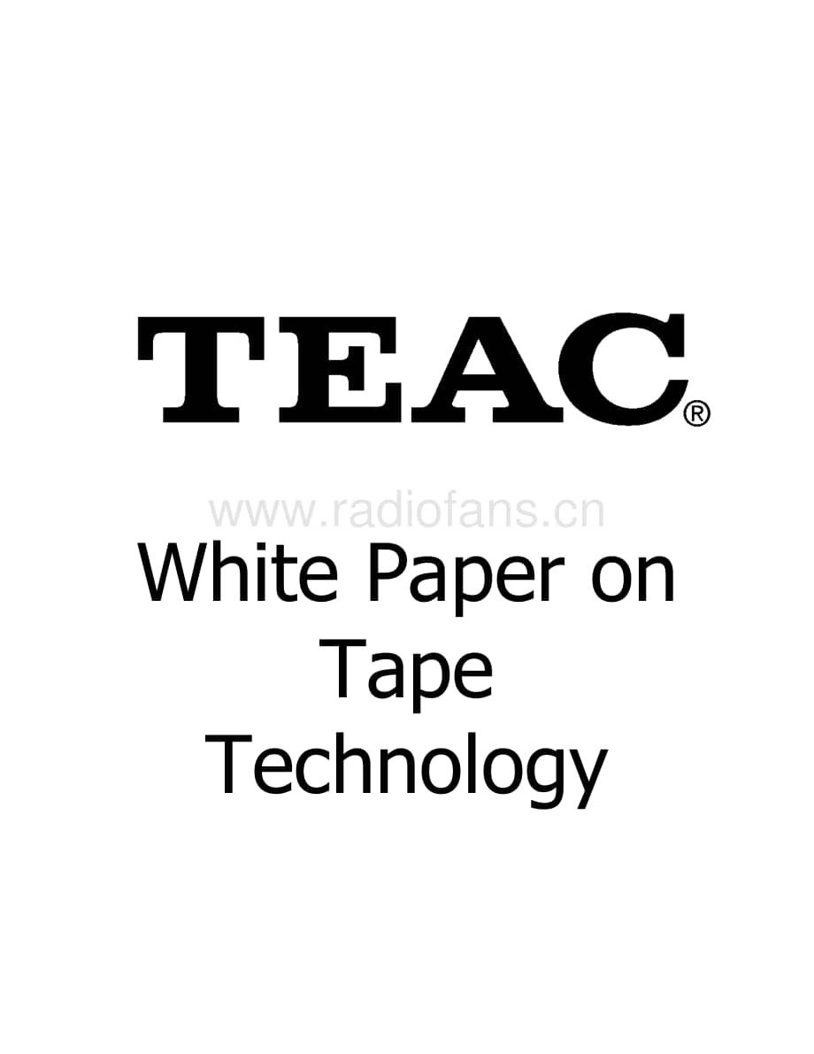 Teac_White_Paper 维修电路原理图.pdf_第1页