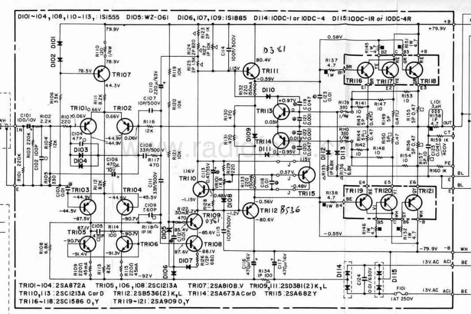 YAMAHA p-2200-s 维修电路原理图.pdf_第1页