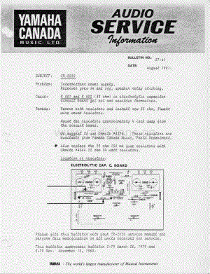 YAMAHA cr-2020-servbull3 维修电路原理图.pdf