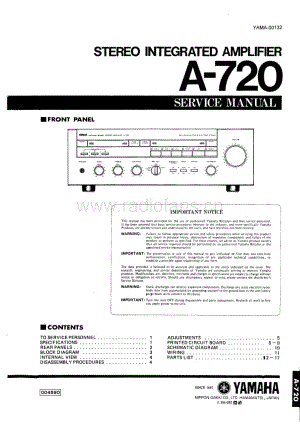 YAMAHA a-720-sm 维修电路原理图.pdf