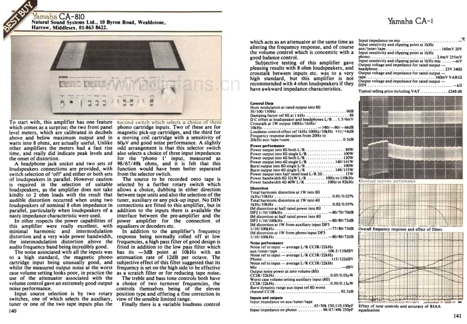 YAMAHA ca-810-rev 维修电路原理图.pdf_第1页