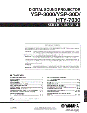 YAMAHA YSP-3000 维修电路原理图.pdf