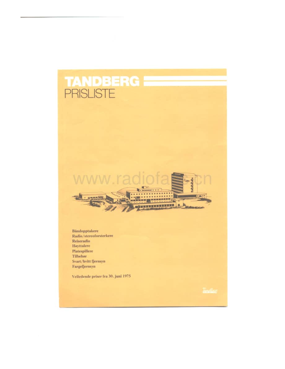 tandberg 1975-pricelist 维修电路原理图.pdf_第1页