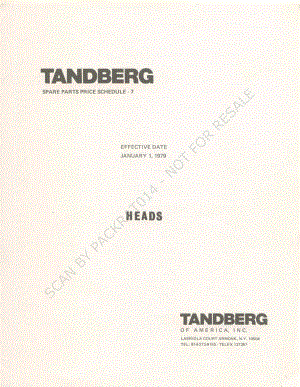 tandberg tapeheads-partslist-1979 维修电路原理图.pdf