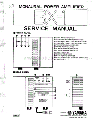 YAMAHA bx-1-sm 维修电路原理图.pdf