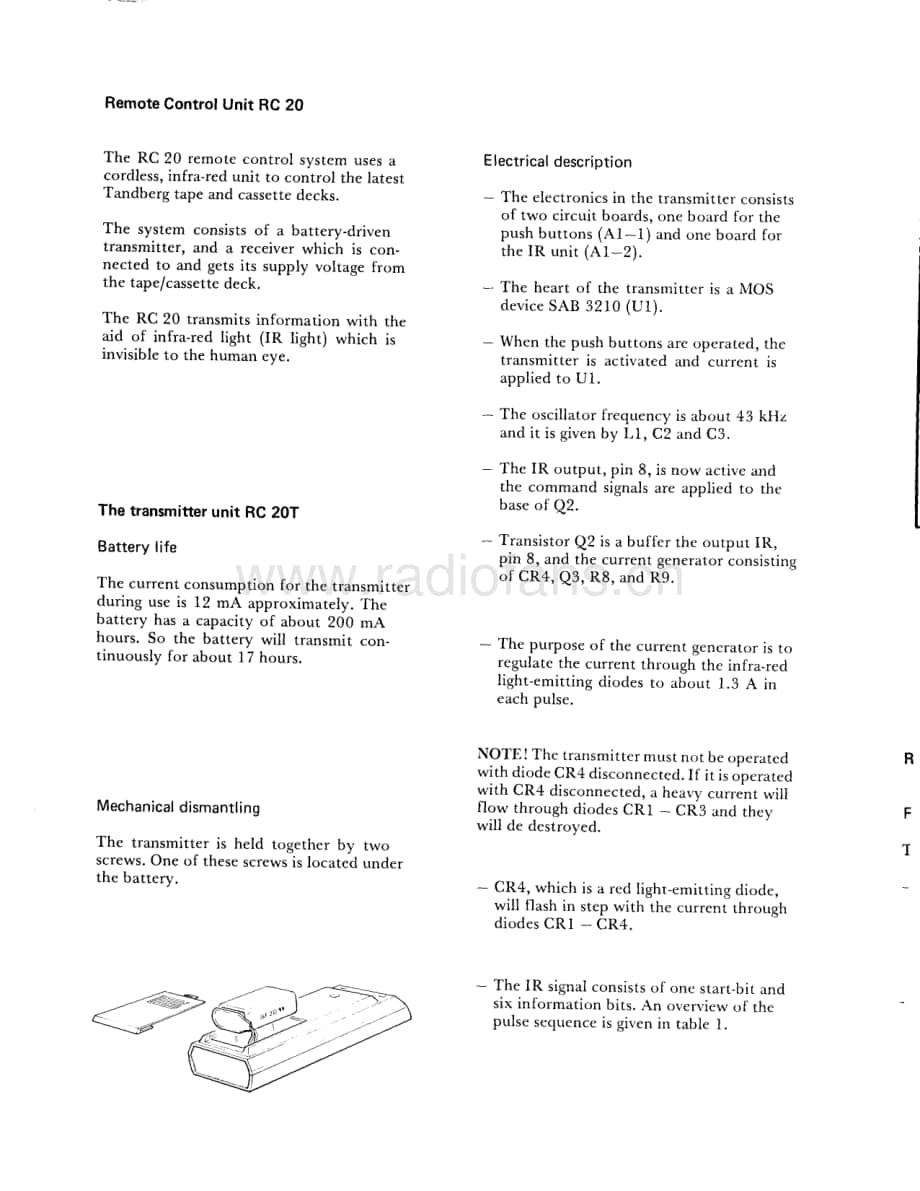 tandberg rc-20-servicemanual 维修电路原理图.PDF_第2页