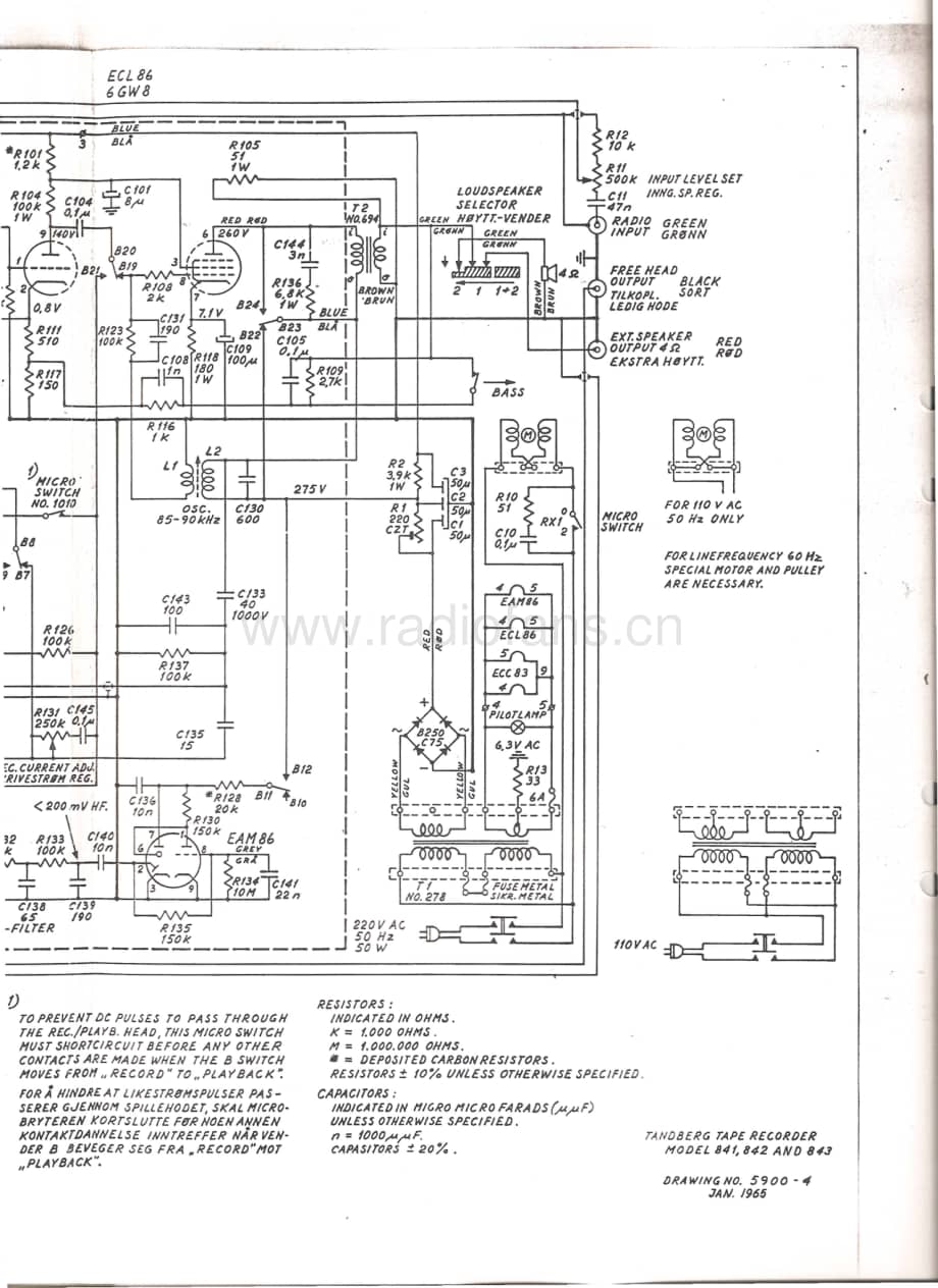 tandberg tb-84-s 维修电路原理图.pdf_第2页