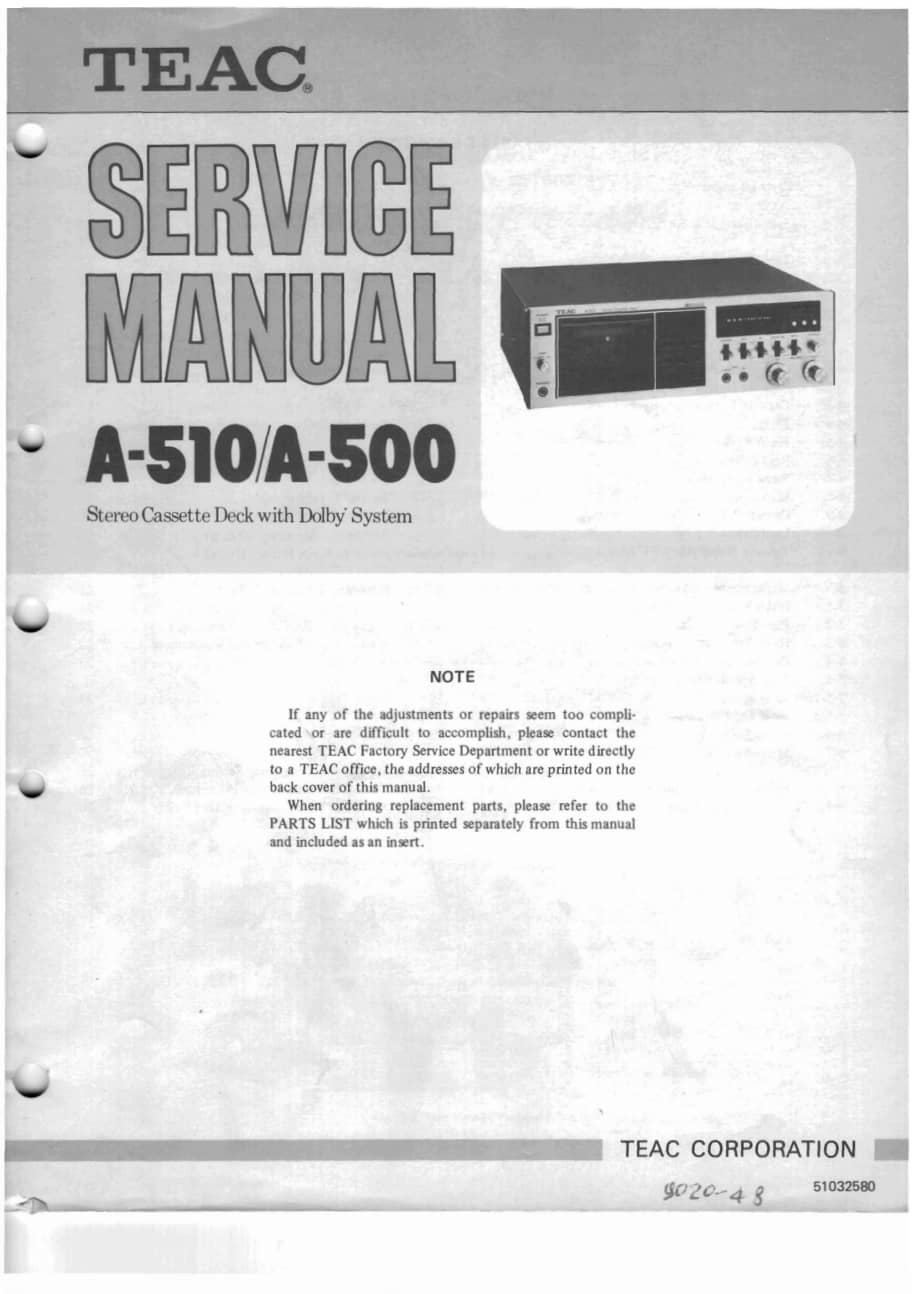 teac_a-510_a-500_service_alt_scan (2).pdf_第1页