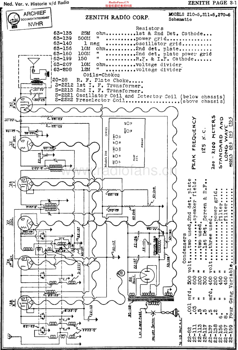 Zenith_210-5维修电路原理图.pdf_第1页