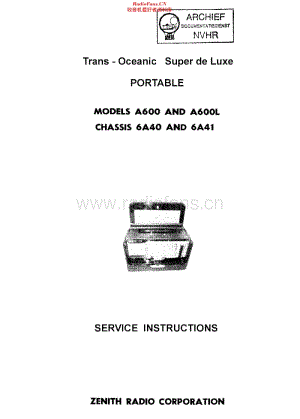 Zenith_A600维修电路原理图.pdf