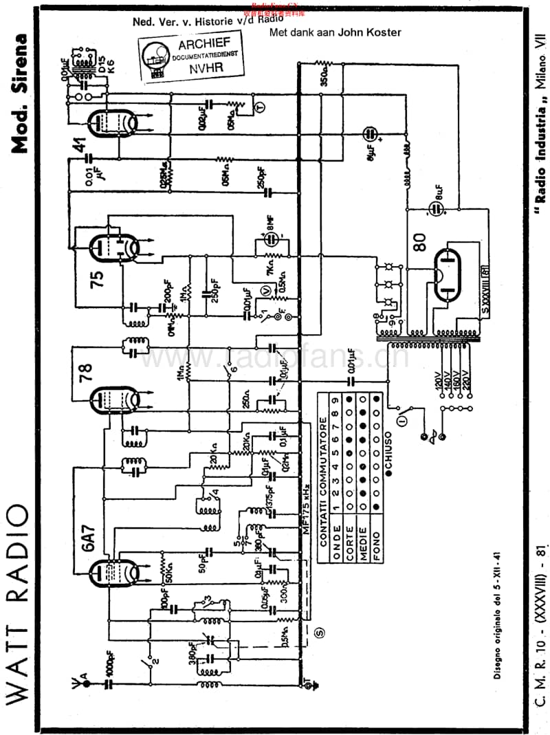 WattRadio_Sirena维修电路原理图.pdf_第1页