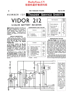 Vidor_212维修电路原理图.pdf