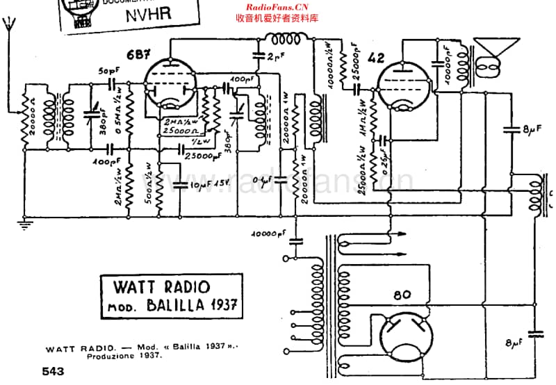 WattRadio_Balilla37维修电路原理图.pdf_第1页