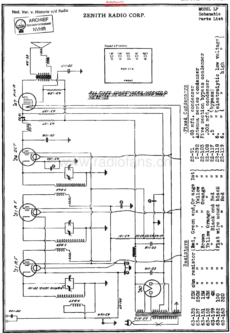 Zenith_Zenette5-32维修电路原理图.pdf_第1页