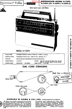 Westinghouse_H712P9维修电路原理图.pdf