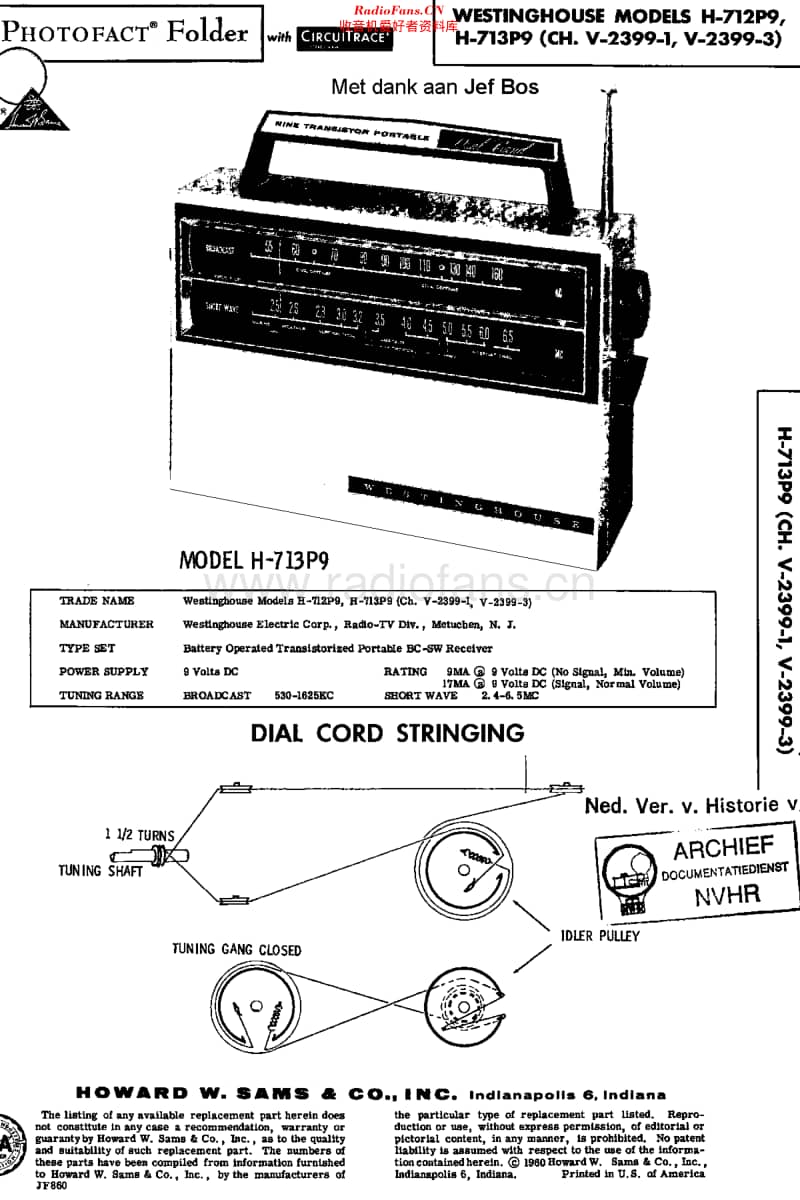 Westinghouse_H712P9维修电路原理图.pdf_第1页