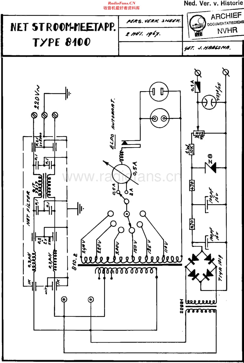 VanDerHeem_8100维修电路原理图.pdf_第1页