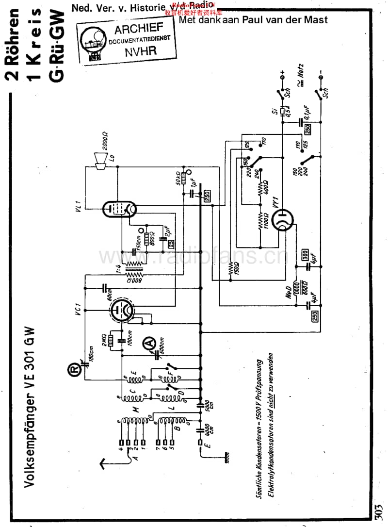 Volksontvanger_VE301GW维修电路原理图.pdf_第1页