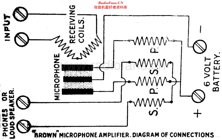 Brown_MicrophoneAmplifier维修电路原理图.pdf_第1页