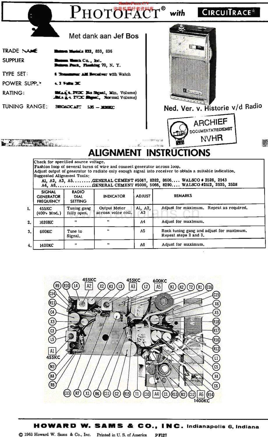 Bulova_832维修电路原理图.pdf_第1页