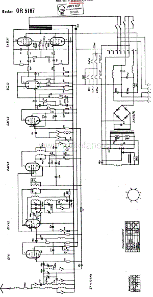 Becker_OR5167维修电路原理图.pdf