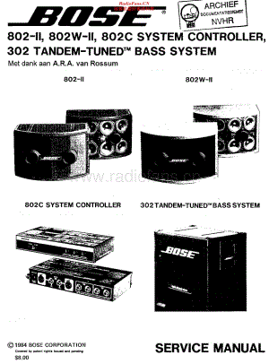 Bose_802C维修电路原理图.pdf