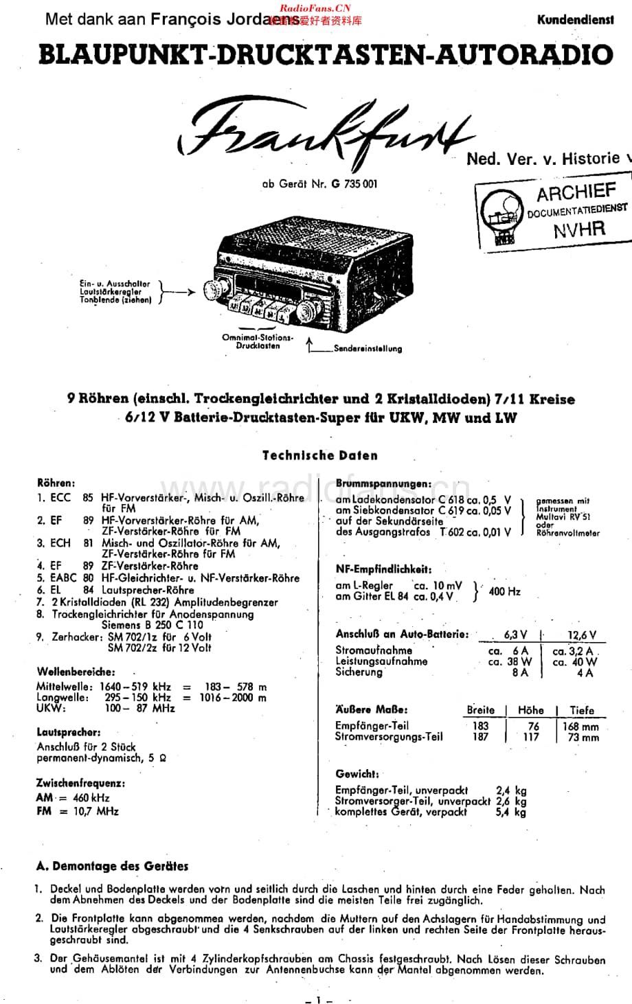 Blaupunkt_FrankfurtS维修电路原理图.pdf_第1页
