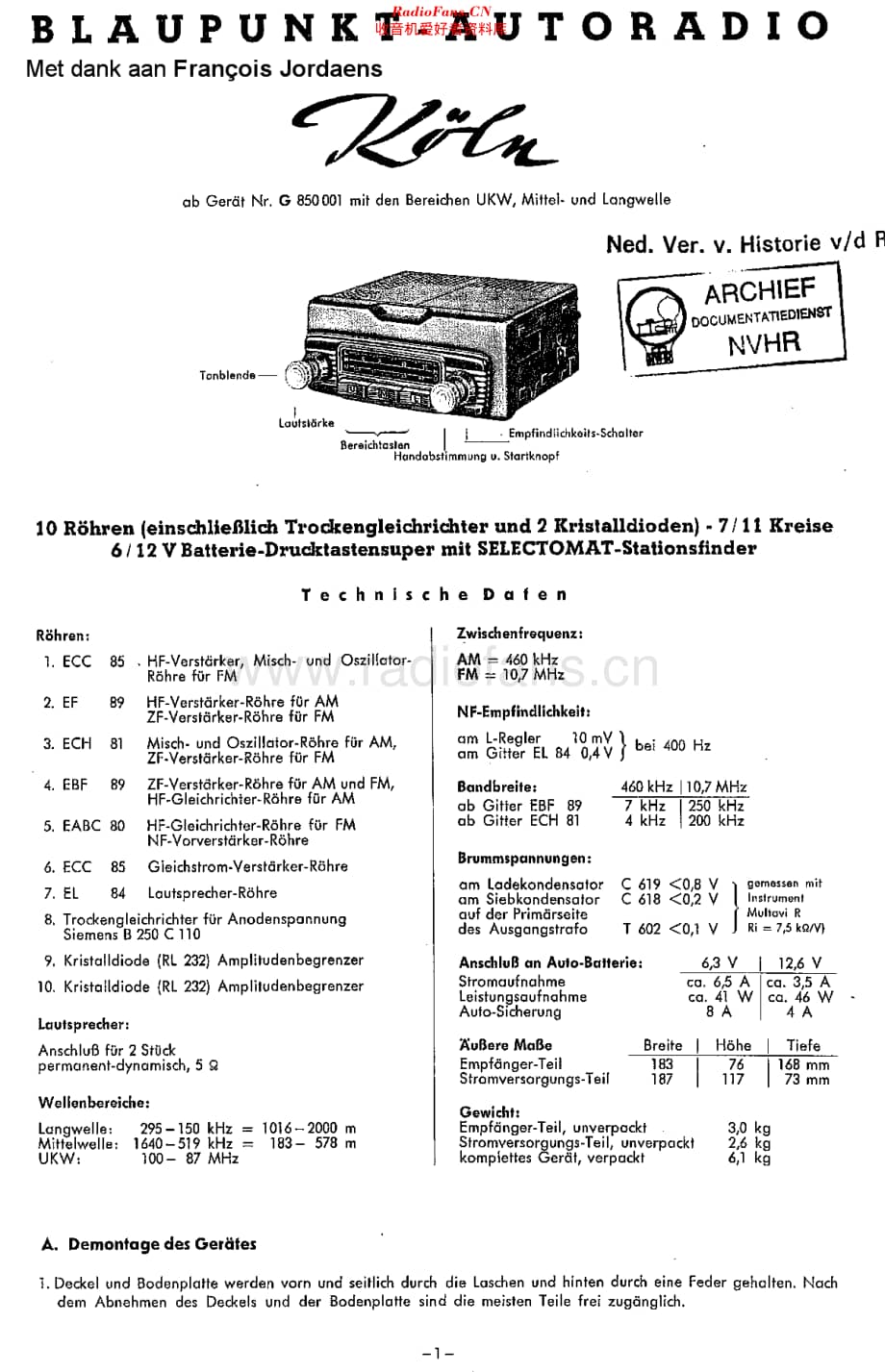 Blaupunkt_KolnG维修电路原理图.pdf_第1页