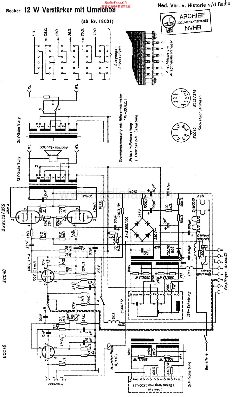 Becker_12WVerstarker维修电路原理图.pdf_第1页
