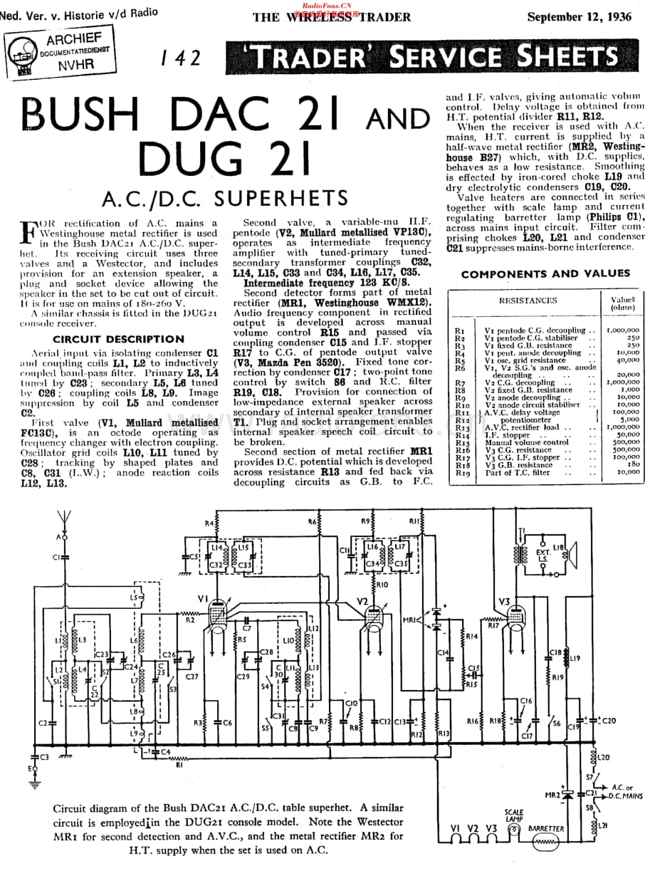 Bush_DAC21维修电路原理图.pdf_第1页