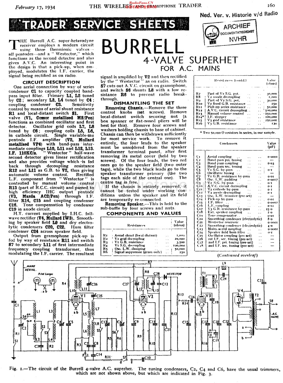 Burrell_4VSuperhet维修电路原理图.pdf_第1页