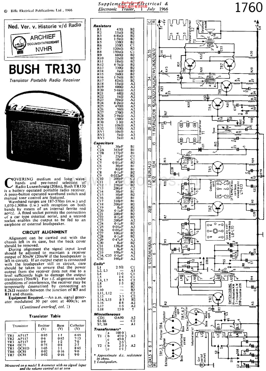 Bush_TR130维修电路原理图.pdf_第1页